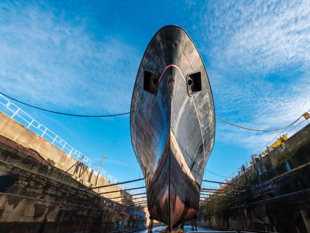 Arctic Corsair in dry dock 2022