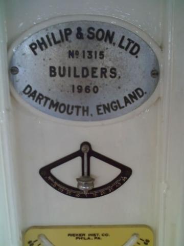 MV Landward builders plate 