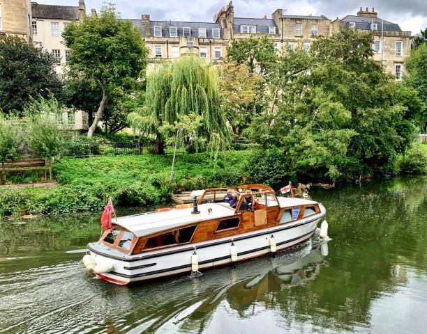 Lady Pamela on the water