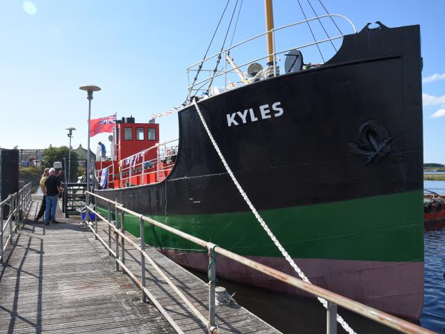 MV Kyles in 2022 after repair and repainting