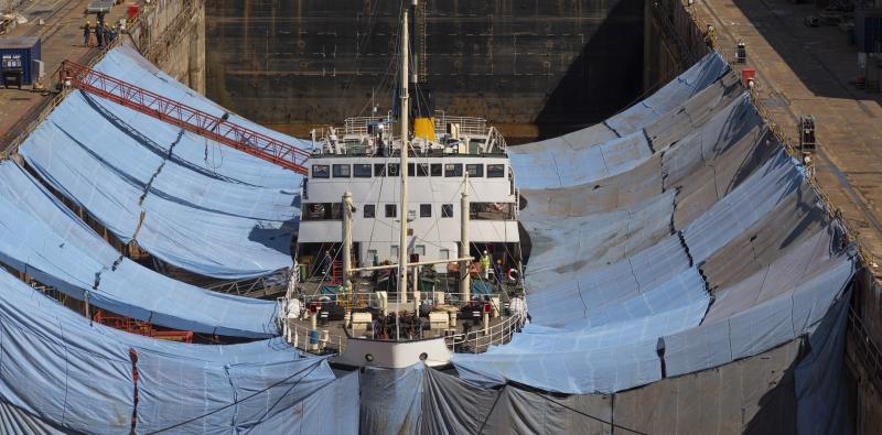 Shieldhall in Falmouth Dry Dock - 2022 Photo Comp entry