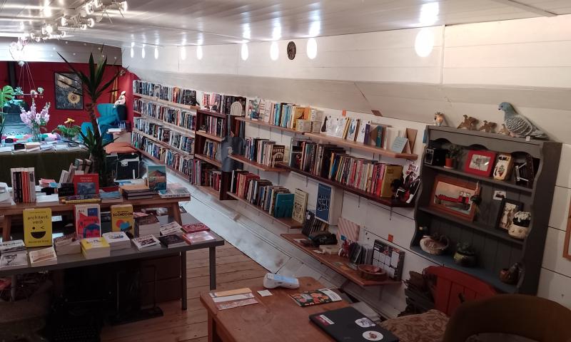Marjorie R - Hold Fast Bookshop interior, May 2023