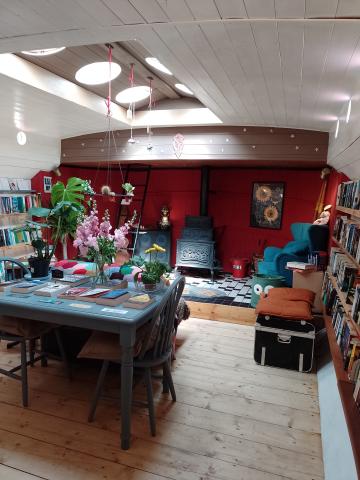 Marjorie R - Hold Fast Bookshop interior, May 2023