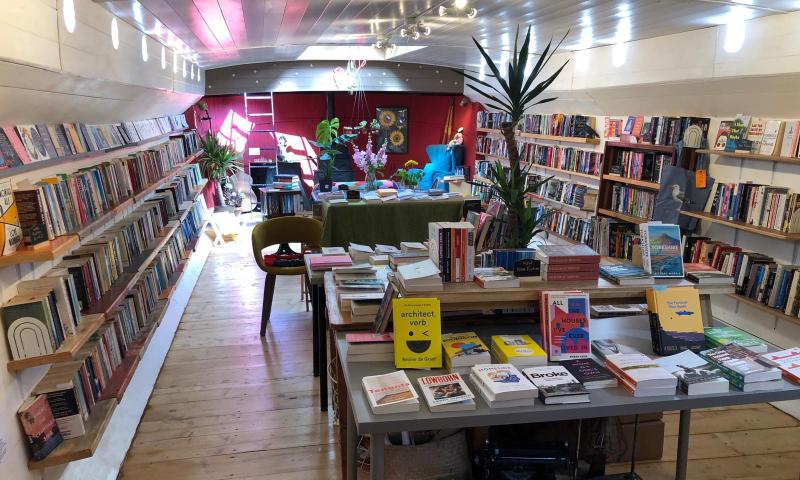 Marjorie R - bookshop interior