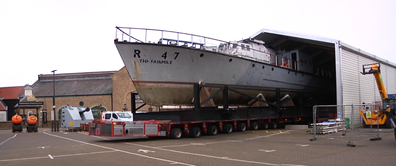 RML497 Arriving in NMRN Hartlepool