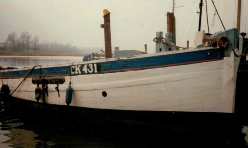 ADC prior to her rebuild at St Osyth boat yard.