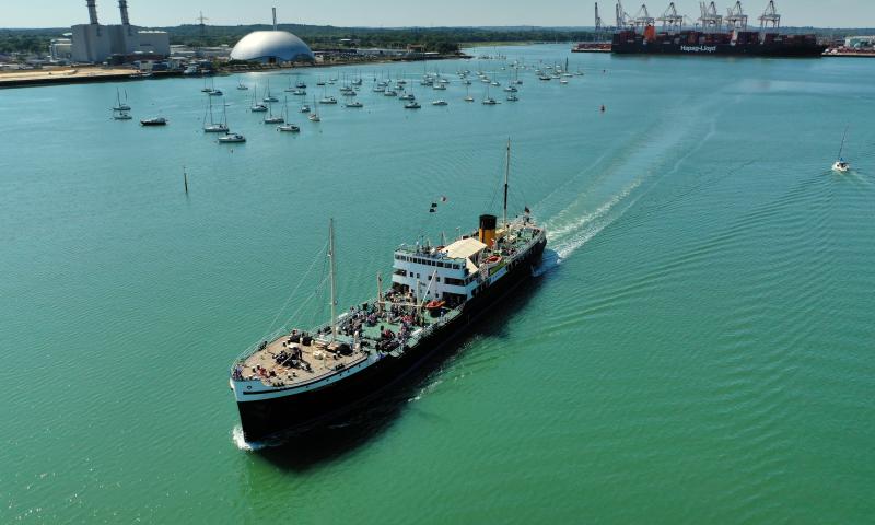 Photo Competition 2023 -Steamship Shieldhall steams down Southampton Water to the Solent, by Will Faulkner