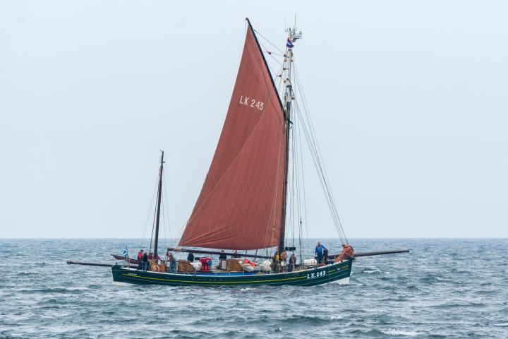 Photo Competition 2023 - Swan flying Flagship of the Year pennant by Alaistair Ramsay