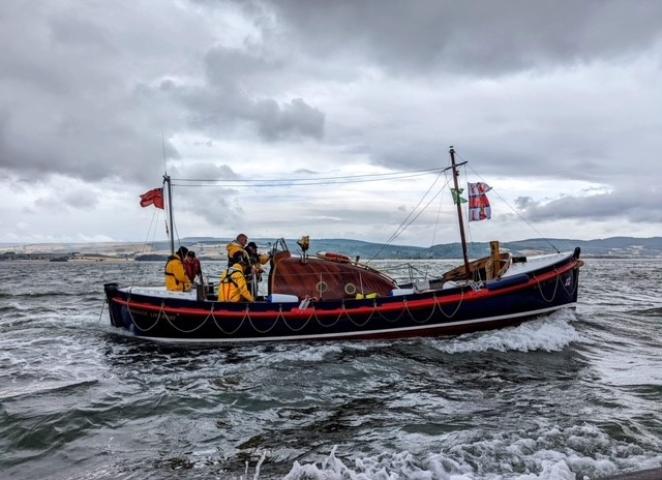 Photo Competition 2023 - The Elliott Gill travelling from Watchet to Minehead, by John Pearman