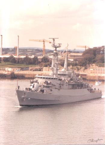 Departing Devonport Naval Base