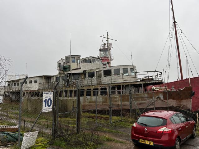 Egremont laid up in Sharpness Dec 2023