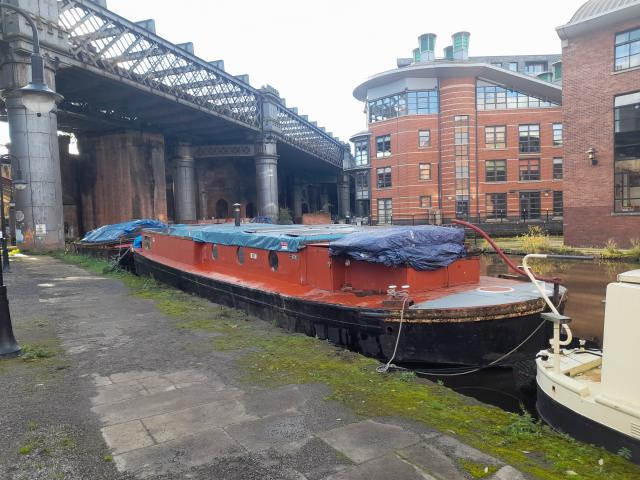 A 37 in mooring from her stern