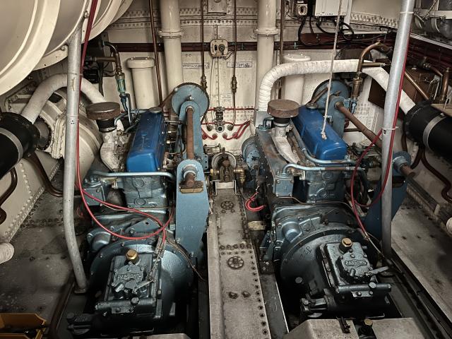 Sir James Knott engine room view