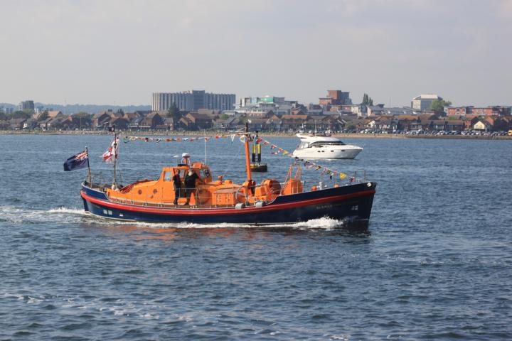 Frank Spiller L:ocke in the RNLI 200 parade