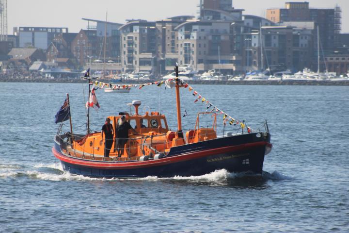 Frank Spiller L:ocke in the RNLI 200 parade