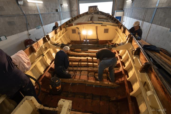Three Brothers - Making pattern for bottom timber, 2024