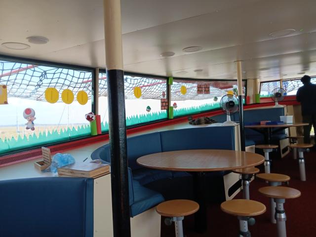 The dinining area