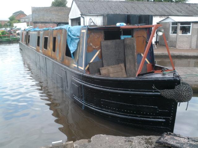 Looking aft