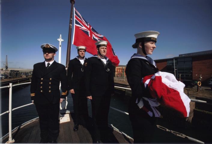 HMS Caroline - flying ensign