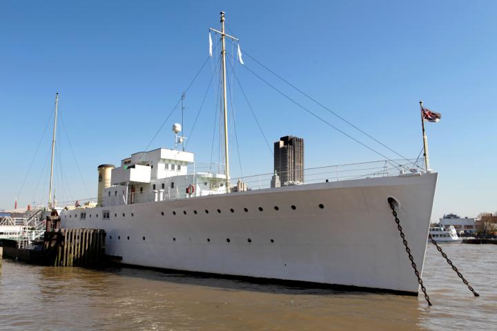 HQS Wellington - starboard facing