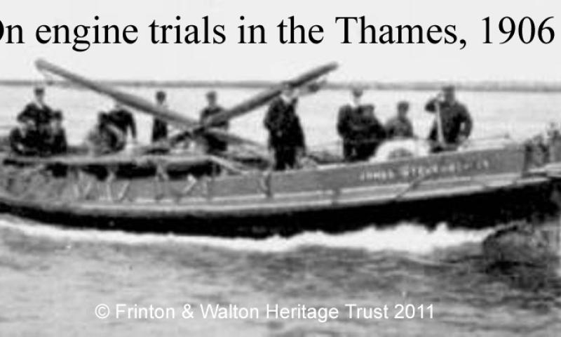 Engine trials on the Thames 1906