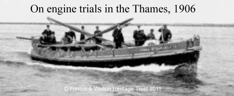 Engine trials on the Thames 1906