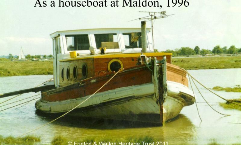 As a houseboat at Maldon 1996
