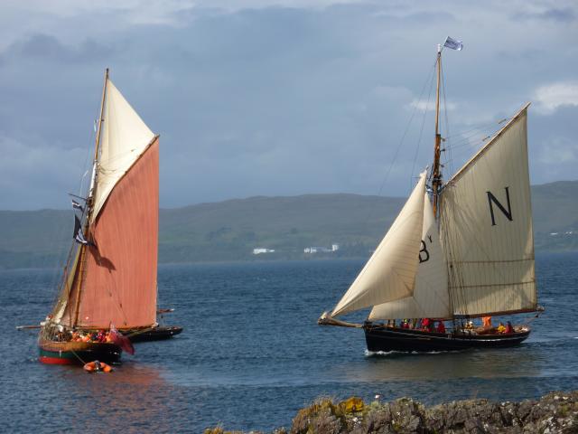 Mascotte - starboard view, under sail