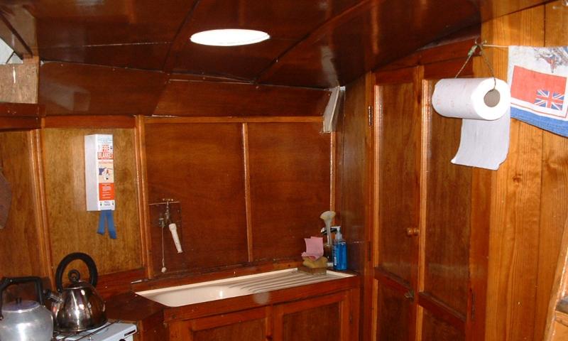 Interior of Amy Howson - galley