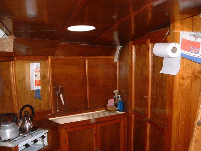 Interior of Amy Howson - galley