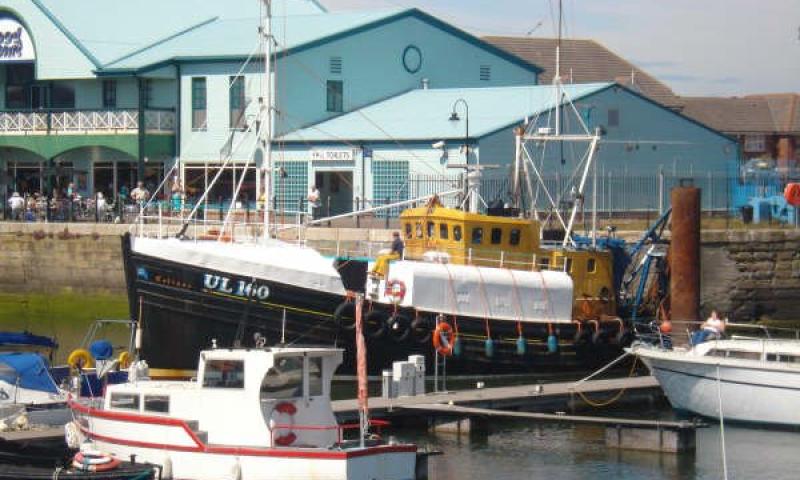 Colinne docked in Fleetwood