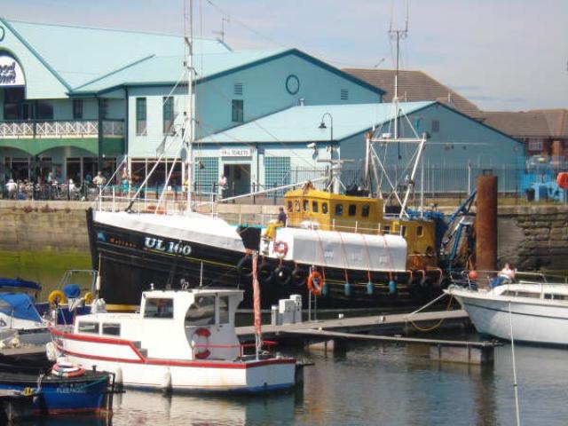 Colinne docked in Fleetwood