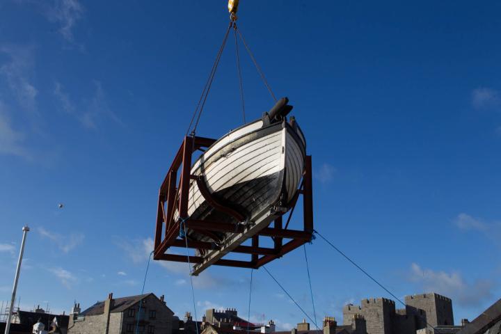 Peggy being moved from Nautical Museum for Conservation, Jan 2015 ii