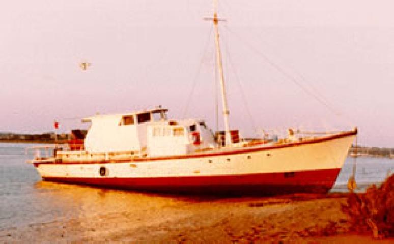 MORNING WINGS - at Gibraltar in 1989. Starboard side.