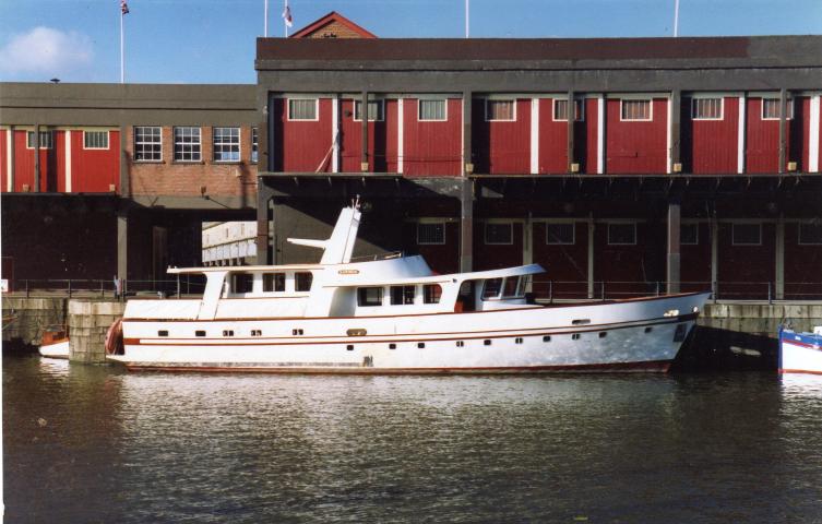 Sarinda after her rebuild - starboard side