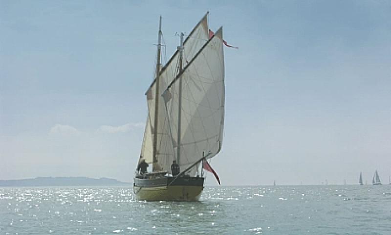 Our Boys under sail - stern view