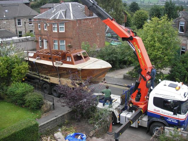 ST 1500 being moved by road transport