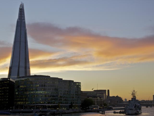 HMS Belfast and Shard