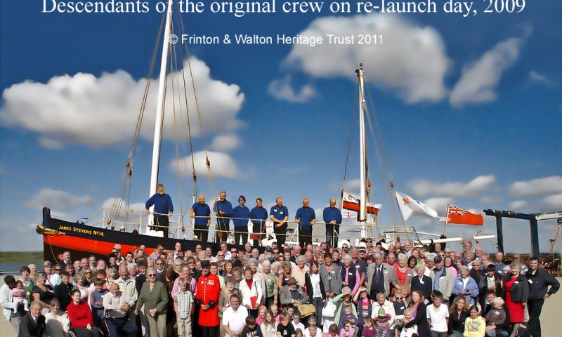 James Stevens No. 14 - descendants of the original crew on re-launch day 2009