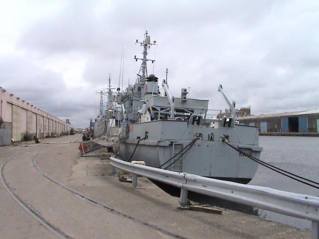 HMS Bronington's stern