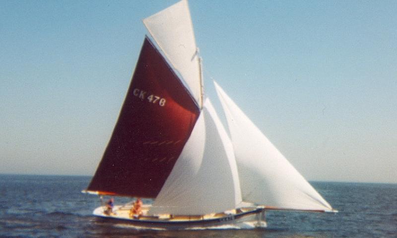 ETHEL ALICE - under sail. Starboard side