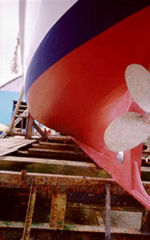 SHAHJEHAN - underwater profile. Stern from port side looking forward.