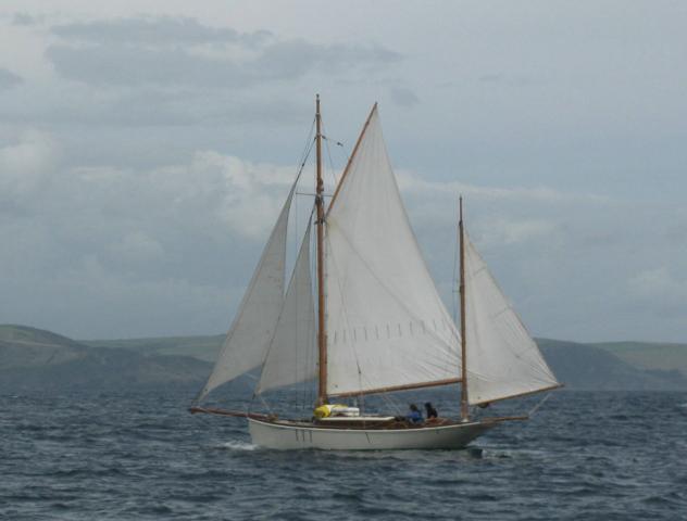 Concord - port side view, sailing