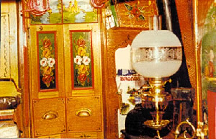 STORK - boatman's cabin looking aft.