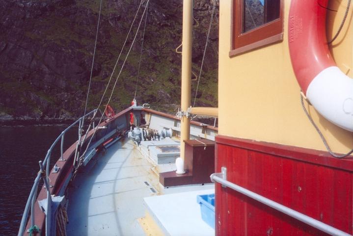 Barcadale's foredeck