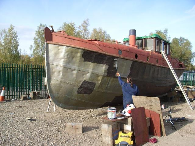 Severn Enterprise under repair