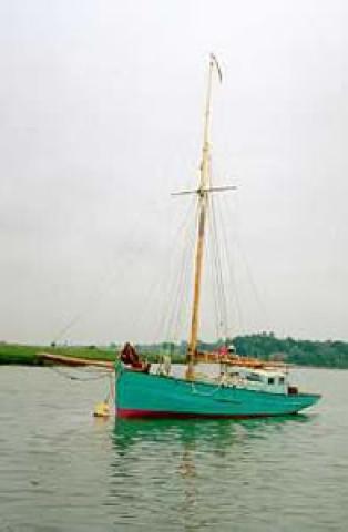YET - at mooring. Port side.