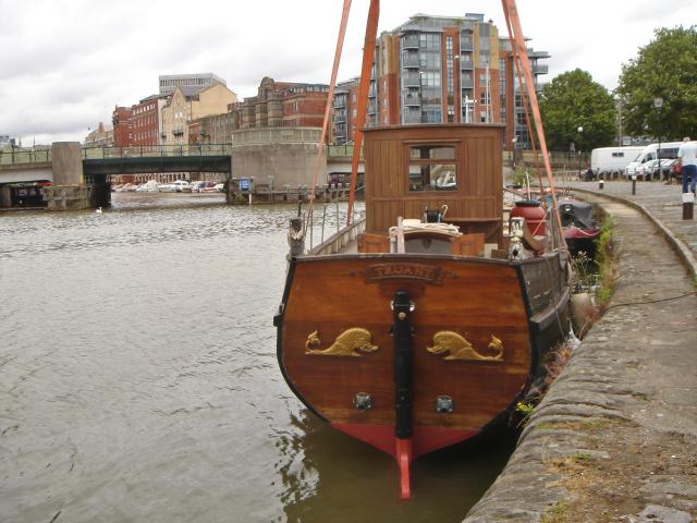 Truant afloat - stern view