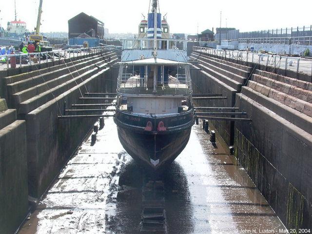 Daniel Adamson in dry dock