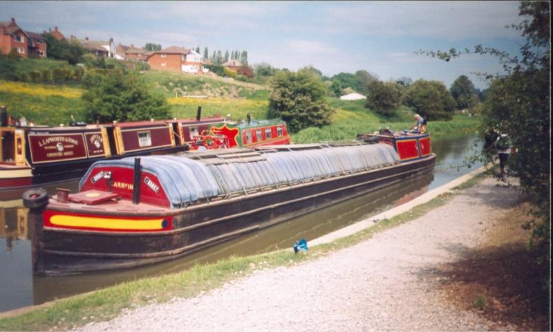 Anne on the canal - port bow looking aft